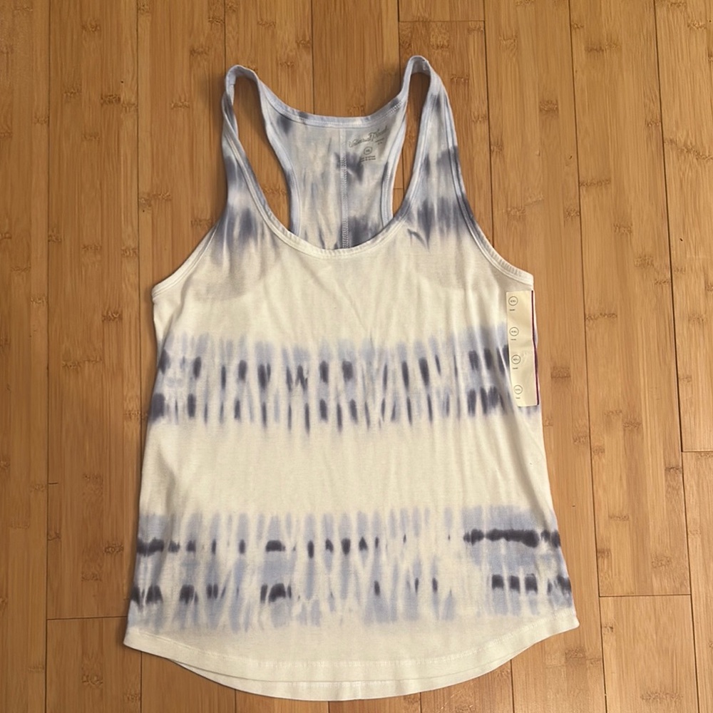Universal Thread Blue and White Tank Top